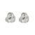 Sterling Silver Jewellery: Small 4mm Knot Stud Earrings (E296)