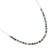 Pretty Silver Necklace with Faceted Green Turquoise Semi-Precious Beads (M185)A)
