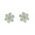 Cute Fashion Jewellery: 1cm Flower Stud Earrings with Turquoise Petals (M756)BL