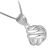 Simple Sterling Silver Knot Pendant (10mm Diameter) (N397)