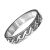 Unisex 5mm Sterling Silver Oxidised Ring with Waves Design (SR227)