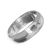 Unisex Jewellery: Sterling Silver Plain 7mm Rounded Band Ring with Shiny Finish (SR232)