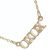 Pretty Gold Tone Necklace with XOXO Pendant (M20)A)
