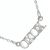 Pretty Silver Tone Necklace with XOXO Pendant (M20)B)
