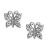 Beautiful Sterling Silver Oxidised Butterfly Stud Earrings