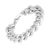 Bold Fashion Jewellery: 19cm Heavy Chain Link Matt Bracelet (M68)B) silver