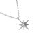 Contemporary Silver Tone Necklace with Tiny Star Pendant (M39)A)