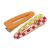 Set Of Two! Chequered Red and Yellow Hairclip and Matt Solid Orange Hairclip (M417)A)