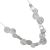 Fashion Jewellery Favourites: Silver Disc Necklace with Scratch Effect (M543)