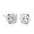 Animal Theme Sterling Silver Jewellery: Cute Hippo Stud Earrings (7.5mm x 6mm) (E490)