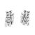 Animal Theme Sterling Silver Jewellery: Cute Schnauzer Dog Stud Earrings (4mm x 7mm) (E250)