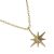 Contemporary Gold Tone Necklace with Tiny Star Pendant (M39)B)