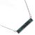 Delicate Fashion Jewellery: Dainty Necklace with Turquoise Bar Pendant (I38)A) 