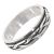 Sterling Silver Jewellery: Unisex Celtic Ring with Moving Knot Design Band 