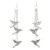 Silver Bird Flock Earrings