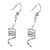  Sterling Silver Spiralling Drop Earrings