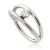 Titanium Double Band Hinged Ring with Bezel Crystal Detail