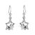 Celestial Sterling Silver Jewellery: Double Star Drop Earrings (13mm x 30mm) (E224)