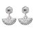 Art Deco Statement Earrings with Crystal and Pearl fashion jewelle