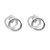 Sterling Silver Double Circle Studs
