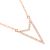 Delicate crystal encrusted rose gold  arrow head Design Necklace