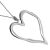 MN15306 Large Heart Outline Necklace