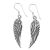 Sterling Silver Jewellery: Angel Wing Earrings