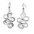 Sterling Silver Abstract Swirl Drops
