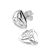 925 Sterling Silver Celtic Triquetra Stud Earrings