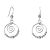 Little Sterling Silver Spiral and Bead Earrings