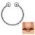Titanium Jewellery: Internally Threaded Circular Barbells (CBB) (Horseshoes) (1.2mm x 10mm) (C11)