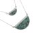Contemporary Fashion Jewellery: Silver and Turquoise Layered Geometric Pendant (M598)s)