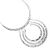 New Rue B Costume Jewellery: Shiny Silver Geometric Statement Necklace