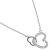 Rue B Fashion Jewellery:  simple Chain necklace with Linked Lovehearts 