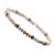 Gift Boxed Fashion Bracelet: Multi-Tone Stretch Bracelet with simple slender heart design