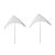 Costume Jewellery: Simple Silver kite style long hook Drops