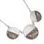 Contemporary Fashion Jewellery: Grey Tone Necklace with Three Marbled Look Circles