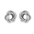 Statement Fashion Jewellery: Chunky Knotted Circles Stud Earrings 