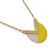 Contemporary Fashion Jewellery: Gold, Yellow and White Marbled Effect Geometric Pendant (I6)yellow)