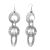 Contemporary Fashion Jewellery: Statement Silver Tone Wire Circles Design Earrings