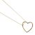 Fashion Jewellery: Delicate gold open heart Pendant