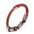 Festival Fashion Jewellery: Coral Cord Stretch Bracelet with Multi Tone Beads