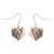 fashion silverHammered heart earrings