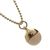 Contemporary Fashion Jewellery: Bobbly Rose Gold Chain Necklace with Matt Peach Bead Pendant
