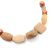 Unique Fashion Jewellery: Natural Stone and Wood Earth Tone Beaded Necklace (Natural Colours Vary) (26