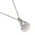 Rue B Fashion Jewellery:  Silver Necklace with Triple Layered Heart Pendants and Crystal Detailing