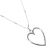 Beautiful Fashion Jewellery: Delicate Silver Beaded Chain with Loveheart Outline Pendant 