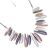 New Mixed Range: Silver and Rose and grey Soft yet Edgy Abstract  Design Statement Necklace 
