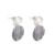 Gorgeous Fashion Jewellery: Grey and Matt White Stud Earrings (R216)