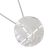 Contemporary Fashion Jewellery: Stylish Large Matt Silver Dimpled Pendant in Three Sections